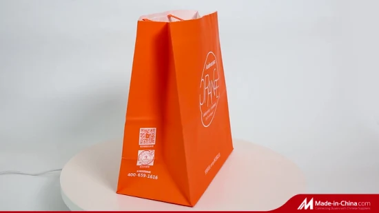 Takeaway Food Packaging Kraft Paper Bags Snack Donuts Fried Chicken Roast Kraft Paper Storage Packing Bag Greaseproof White and Brown Kraft Bags at Cheap Price