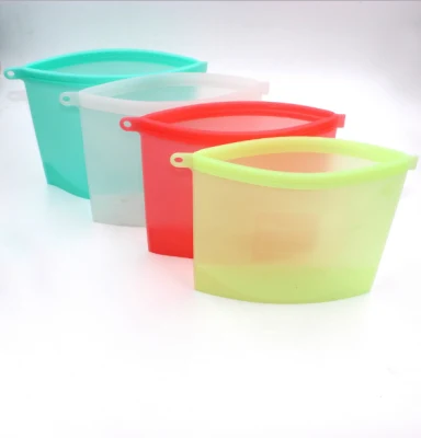 Summer Gift Reusable Silicone Food Preservation Bag Freeze Bag